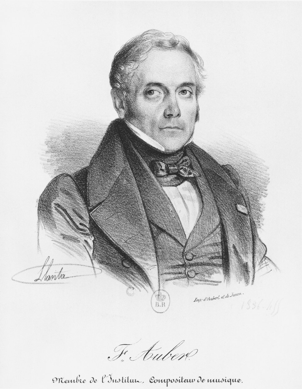 Esprit Auber (1782-1871) da Jacques Francois Gauderique Llanta