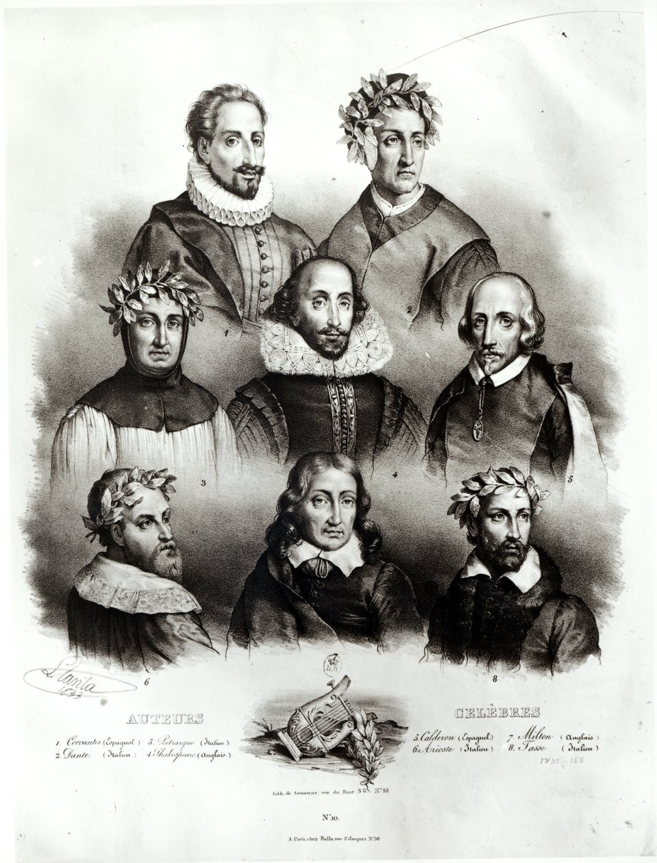 Autori famosi, 1833 da Jacques Francois Gauderique Llanta