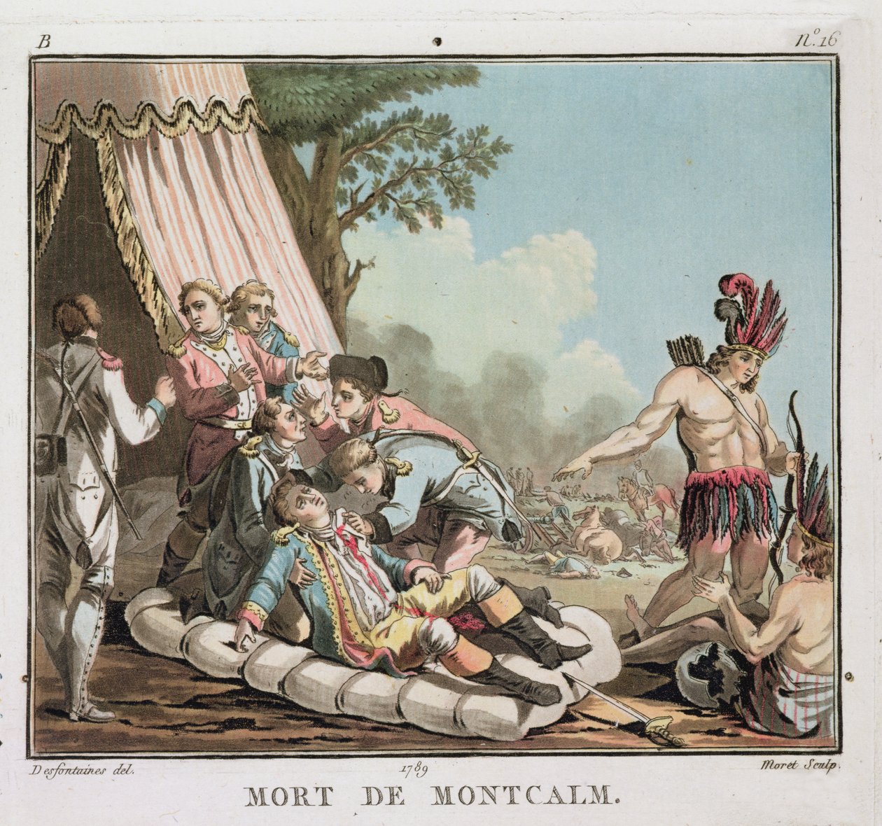 Morte di Louis Joseph de Montcalm all