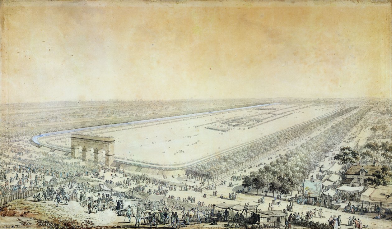 Veduta generale del Champ-de-Mars durante la Fête de la Fédération, 14 luglio 1790 da Jacques Francois Joseph Swebach
