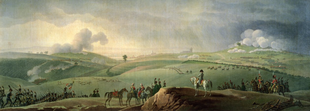Napoleone I (1769-1821) osserva la battaglia di Austerlitz, 2 dicembre 1805 da Jacques Francois Joseph Swebach