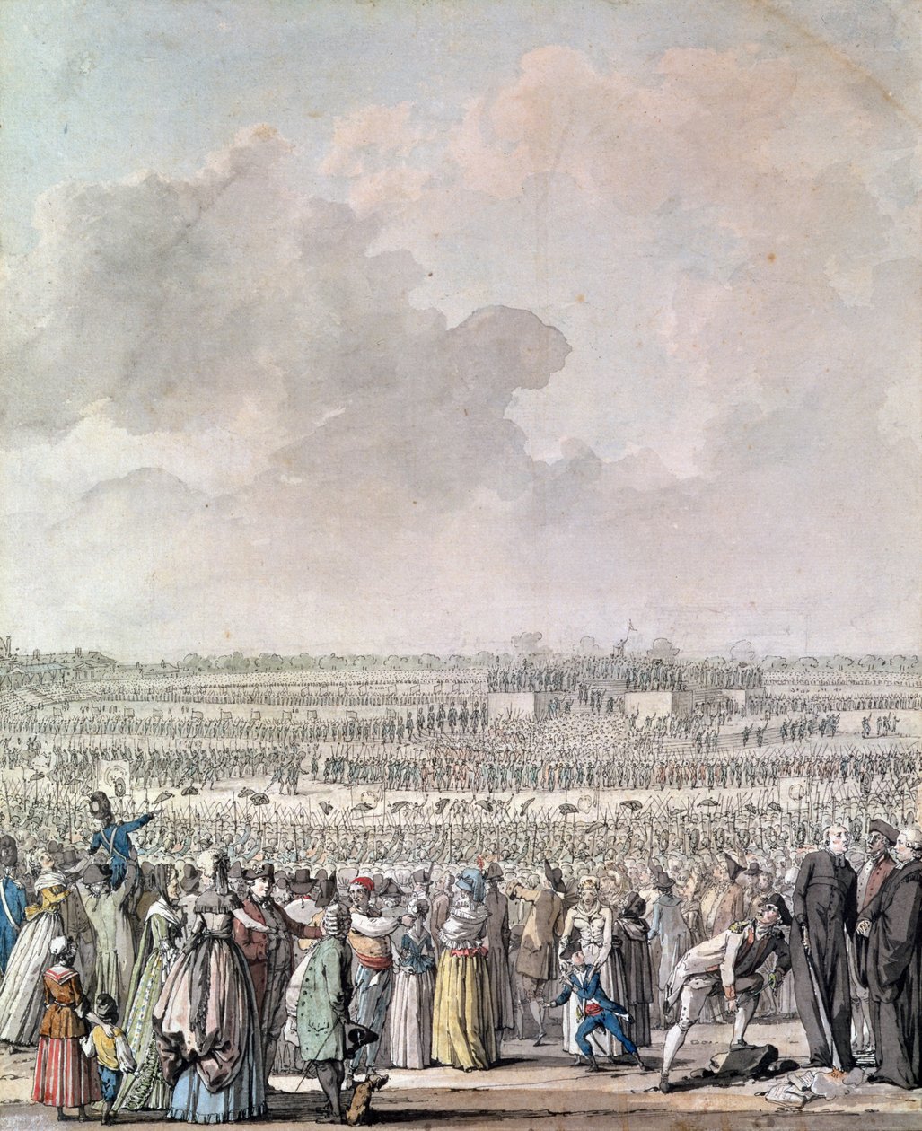 La Festa della Federazione al Campo di Marte, 14 luglio 1790 da Jacques Francois Joseph Swebach