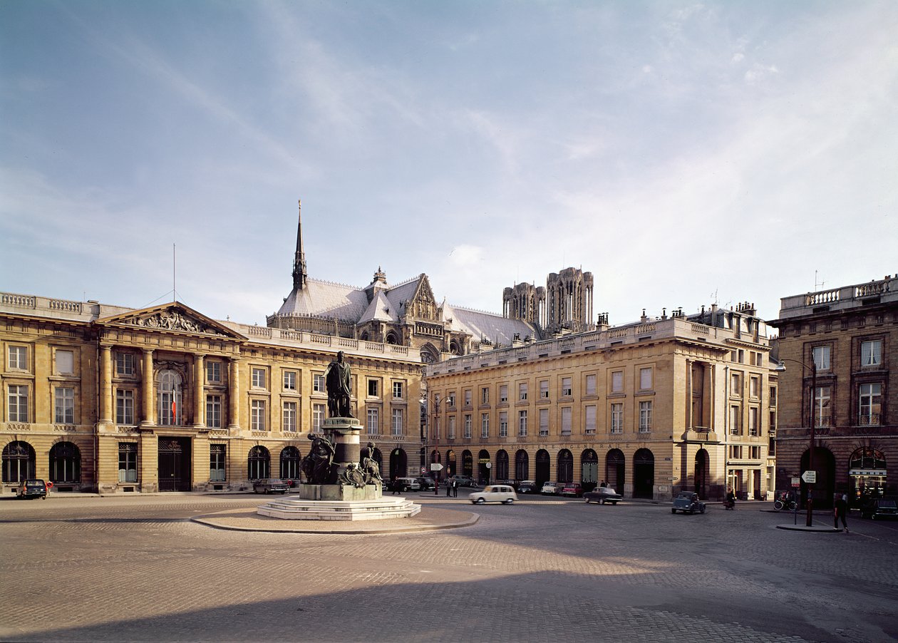 Vista del lato sud di Place Royale da Jacques Germain Soufflot