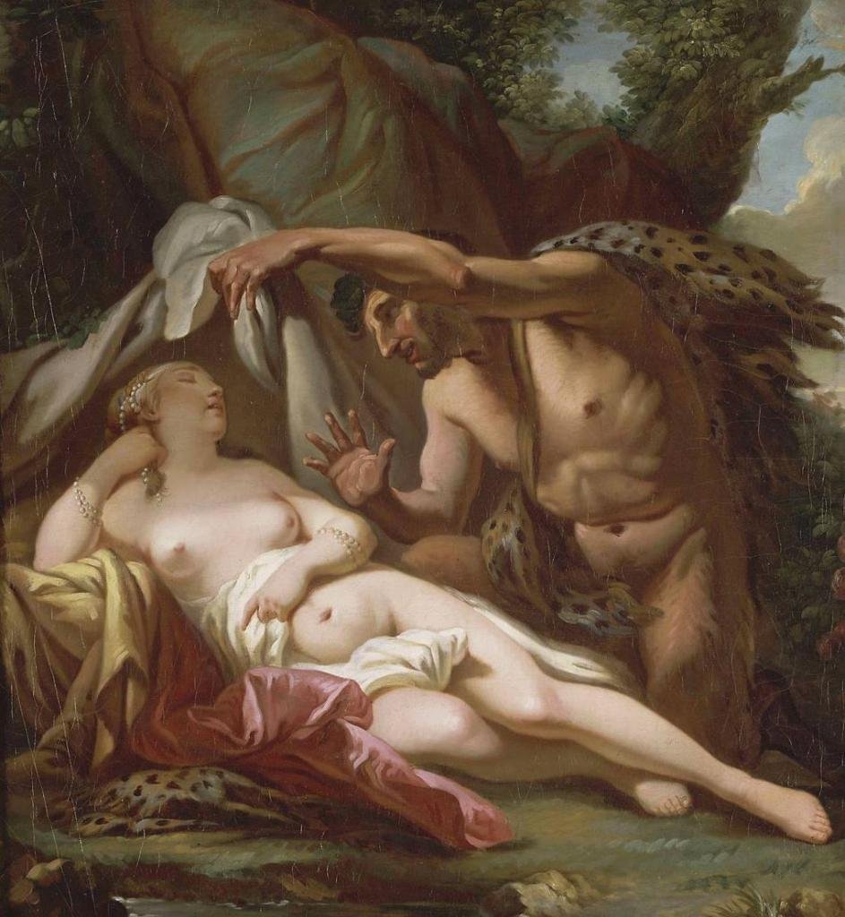 Giove e Antiope da Jacques Louis David