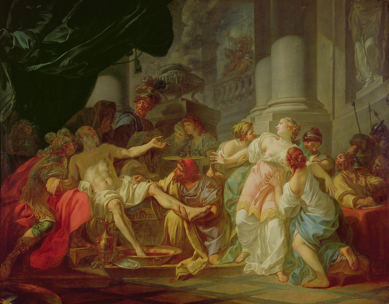 La morte di Seneca, 1773 da Jacques Louis David