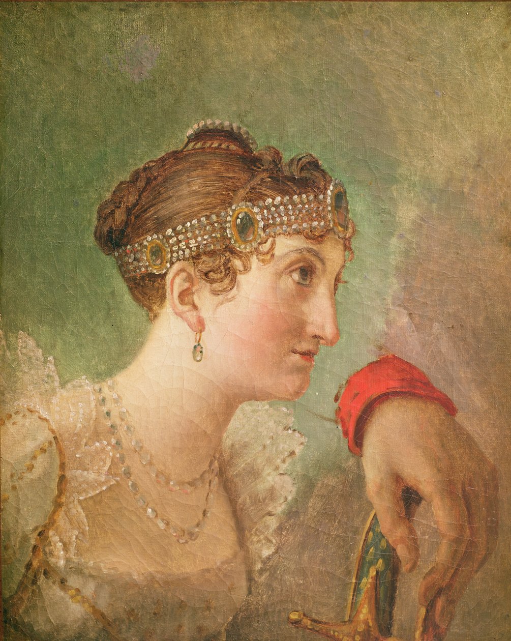 La Duchessa di Rochefoucauld e la mano di Eugène de Beauharnais da Jacques Louis David