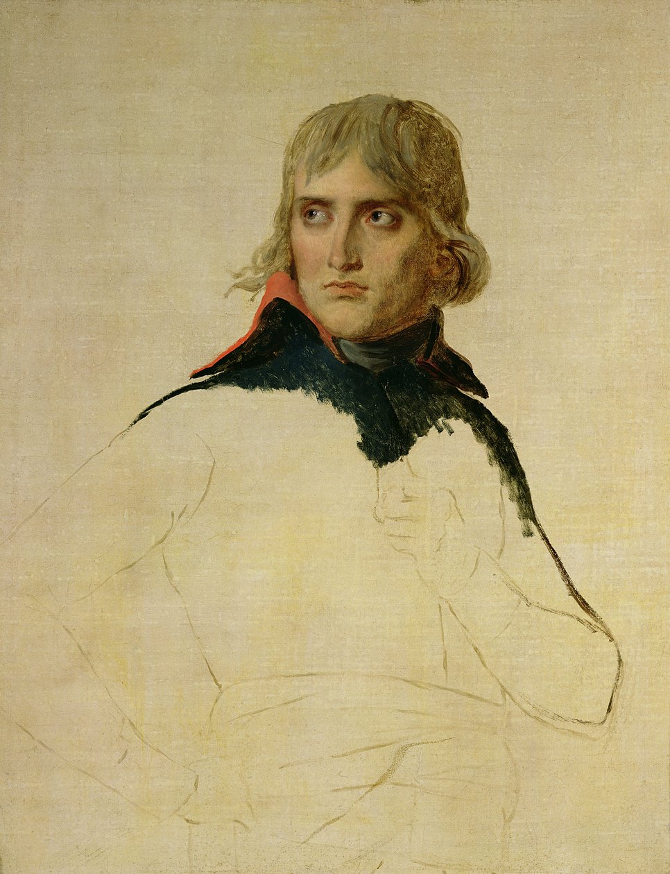Ritratto incompiuto del Generale Bonaparte (1769-1821) c.1797-98 da Jacques Louis David