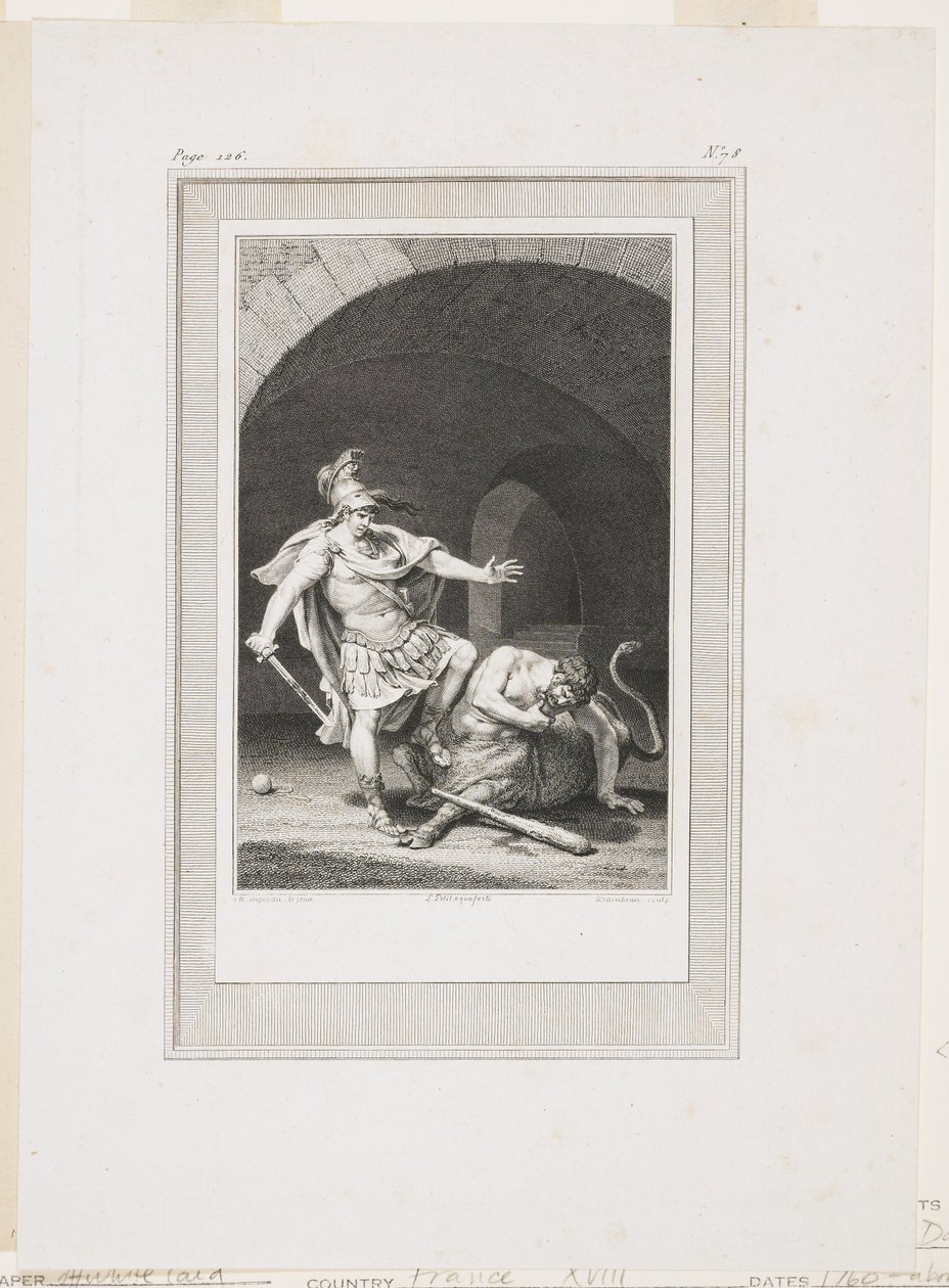 Vignetta dalle Metamorfosi di Ovidio da Jacques Louis Petit