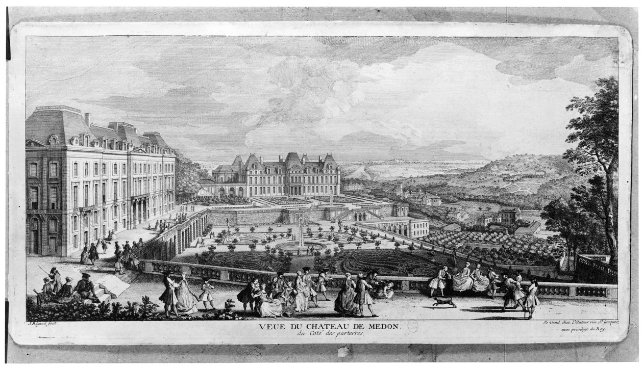Veduta del Castello di Meudon da Jacques Rigaud