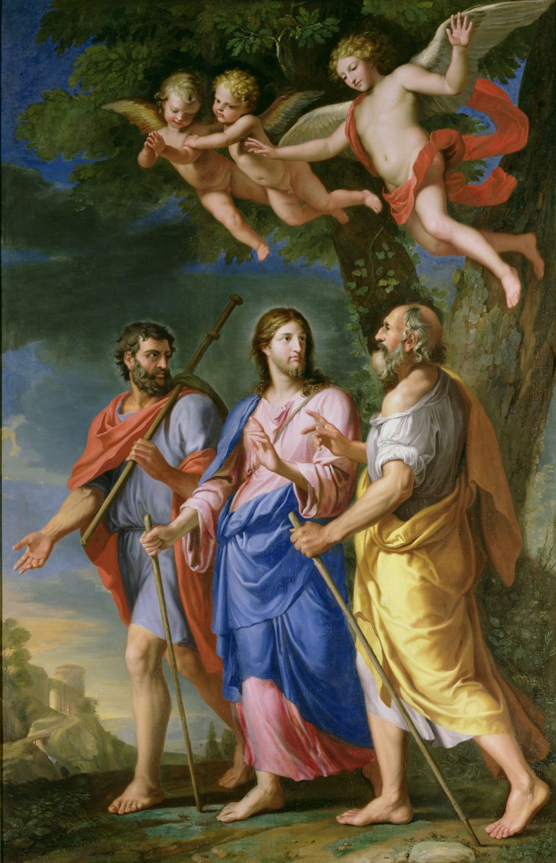 Cristo sulla strada per Emmaus da Jacques Stella