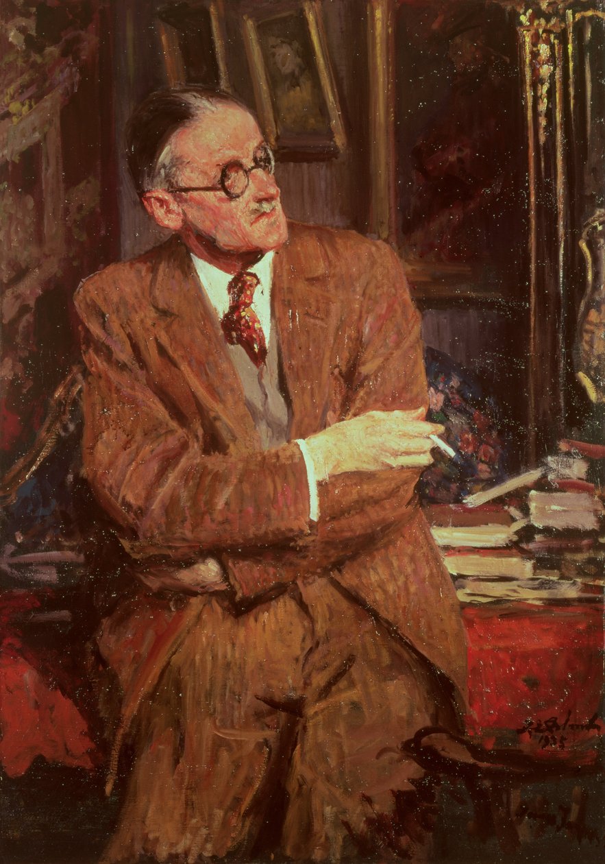 Ritratto di James Joyce (1882-1941), 1935 da Jacques Emile Blanche