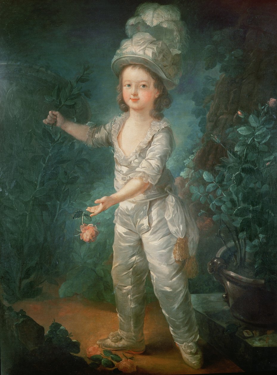 Ritratto del Delfino, poi Re Luigi XVII di Francia (1785-95) da Jacques Fabien Gautier d