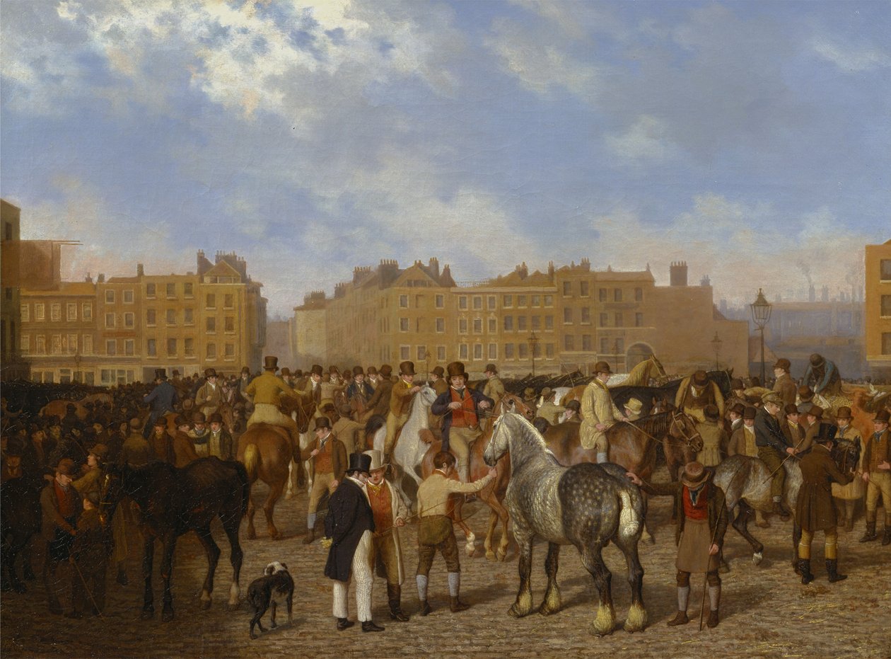 Vecchio mercato di Smithfield da Jacques-Laurent Agasse