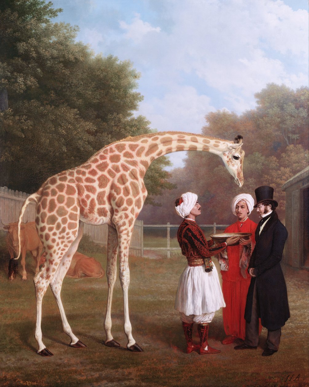 La giraffa nubiana da Jacques-Laurent Agasse