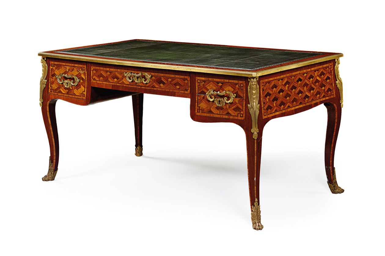 Bureau plat tardo Luigi XV, terzo quarto del XVIII secolo da Jacques (attr. to) Birckle