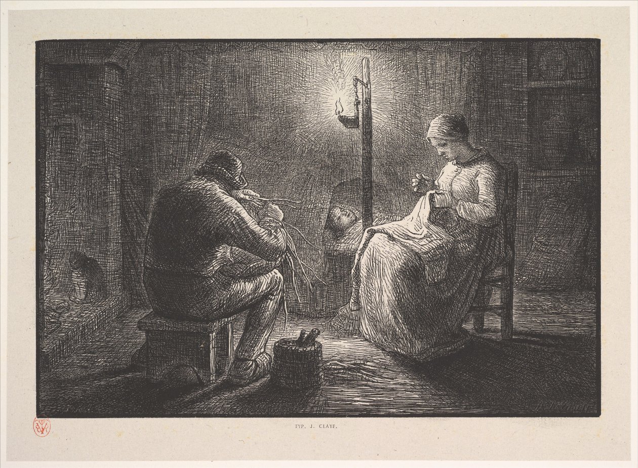 Notte, dalla serie, Quattro momenti del giorno da Jacques Adrien Lavieille