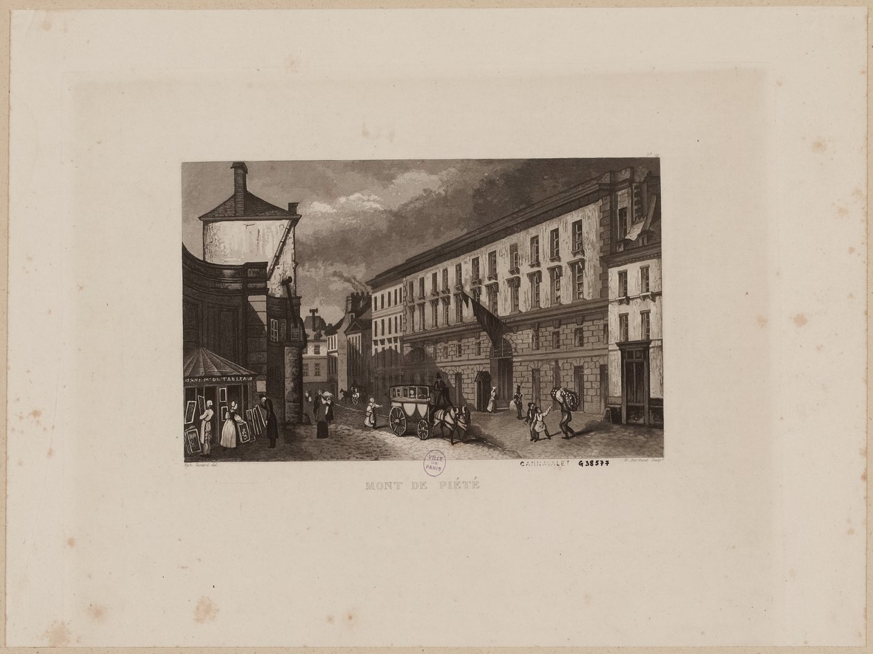 Mont de Piété, prima del 1864 da Jacques Alphonse (after) Testard