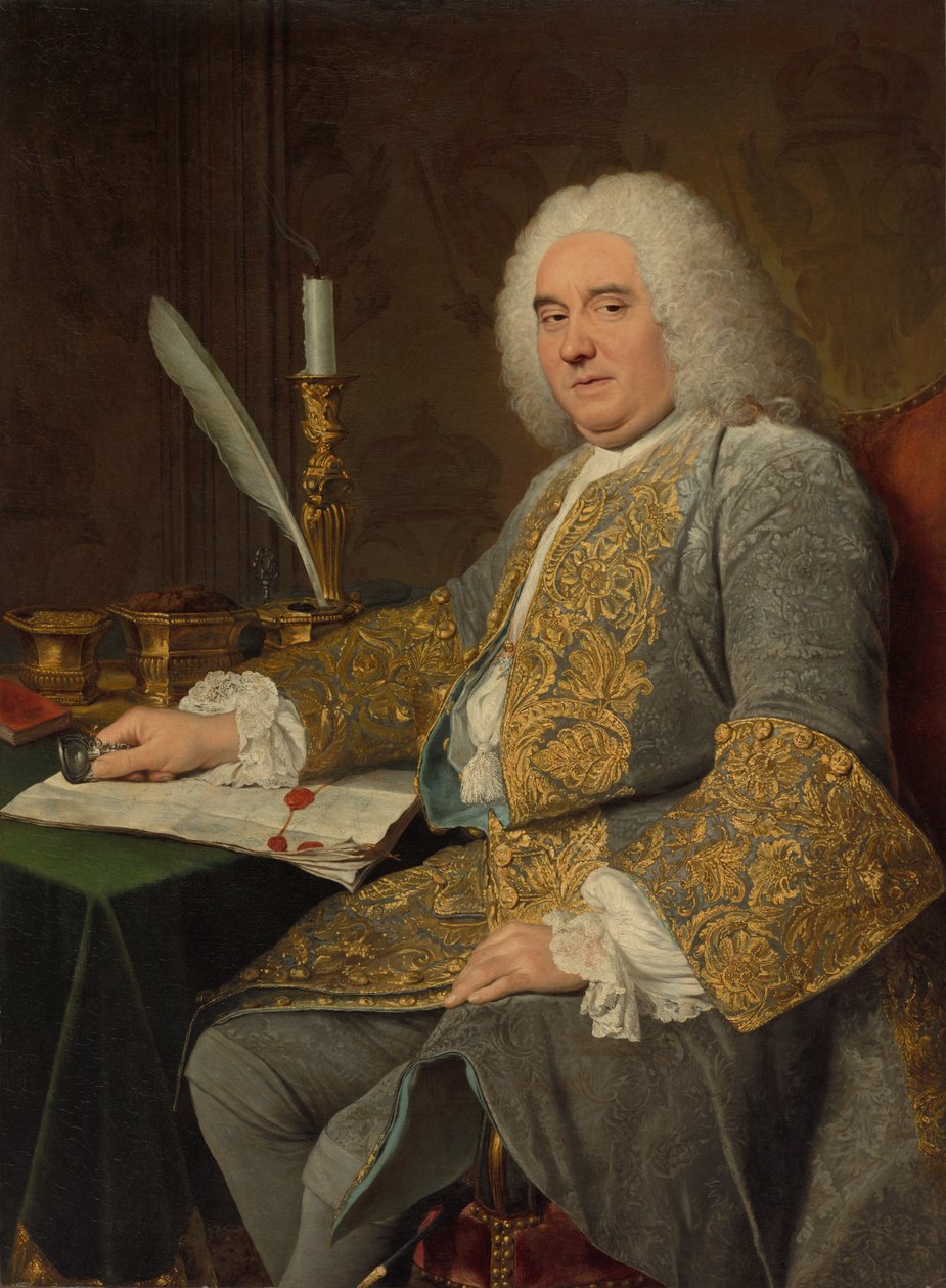 Ritratto di Jean-Gabriel du Theil alla firma del Trattato di Vienna da Jacques André Joseph Aved