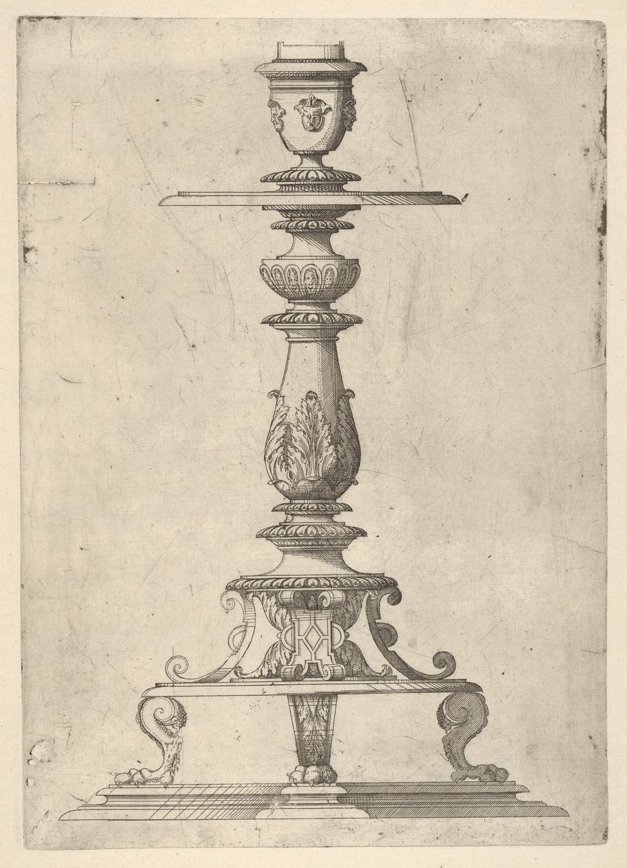 Progetto per un candelabro da Jacques Androuet Du Cerceau