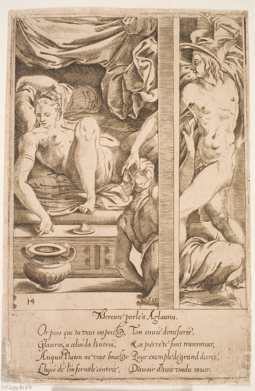 Mercurio visita Herse da Jacques Androuet Ducerceau d.Æ.