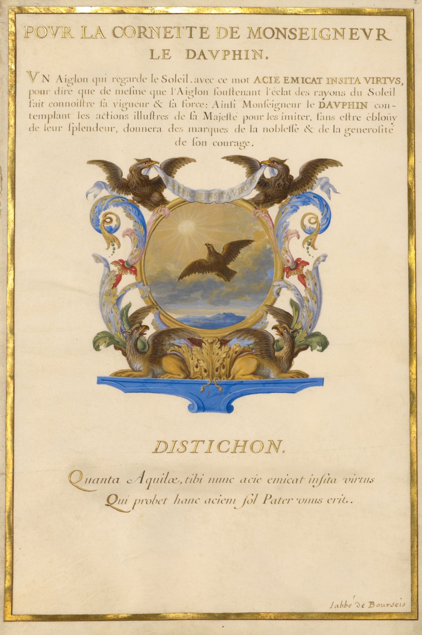 Scontrino con aquila da Jacques Bailly