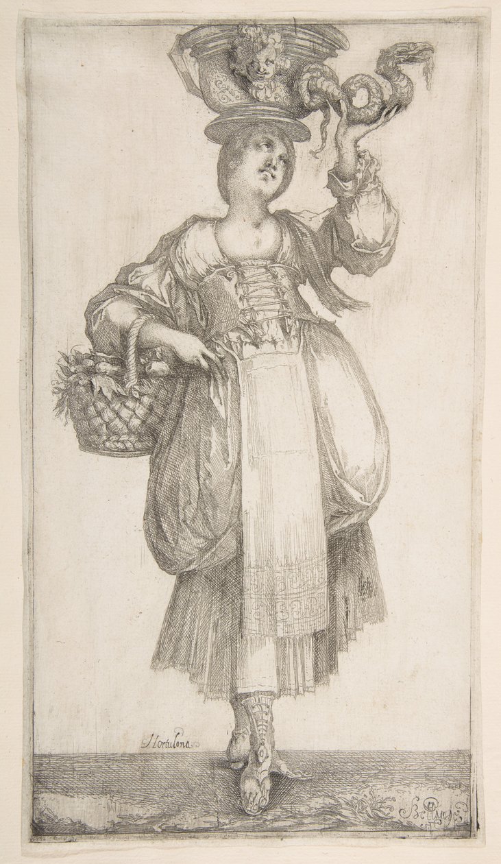 Hortulana, dalla serie Hortulanae, 1611 da Jacques Bellange