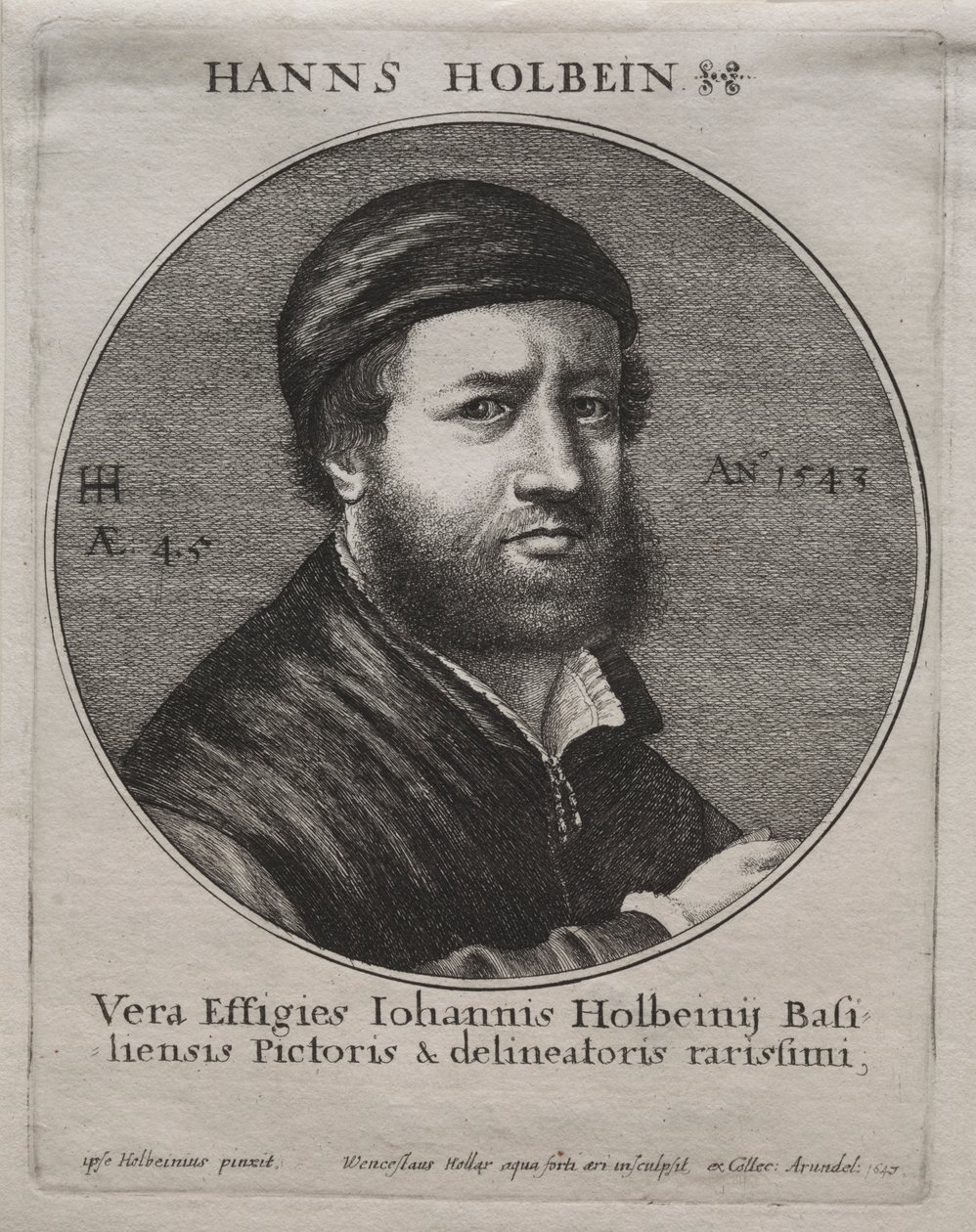 Ritratto di Hans Holbein da Jacques Bellange