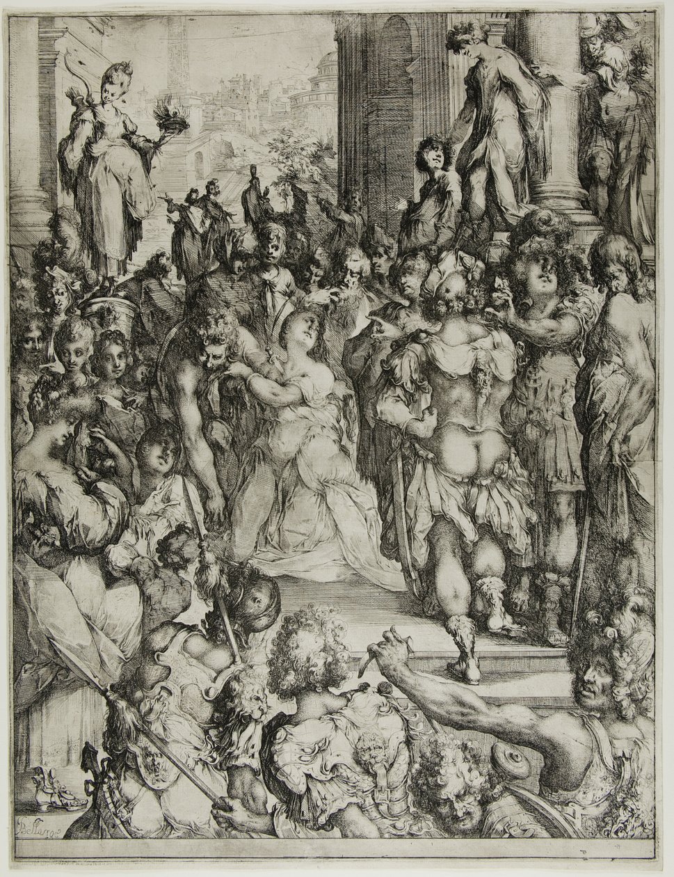 Il martirio di Santa Lucia da Jacques Bellange