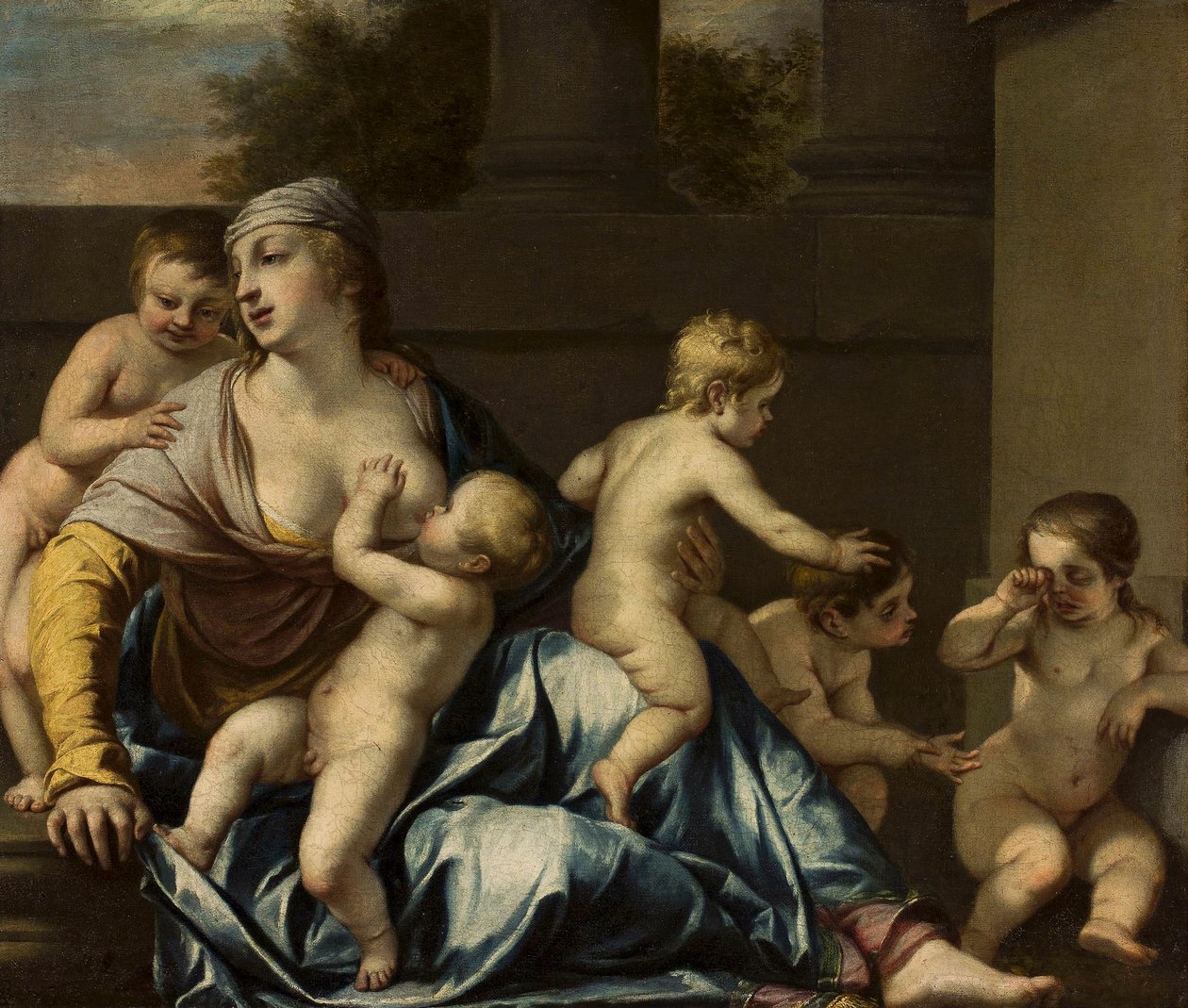 Francese: La Charité Charity da Jacques Blanchard