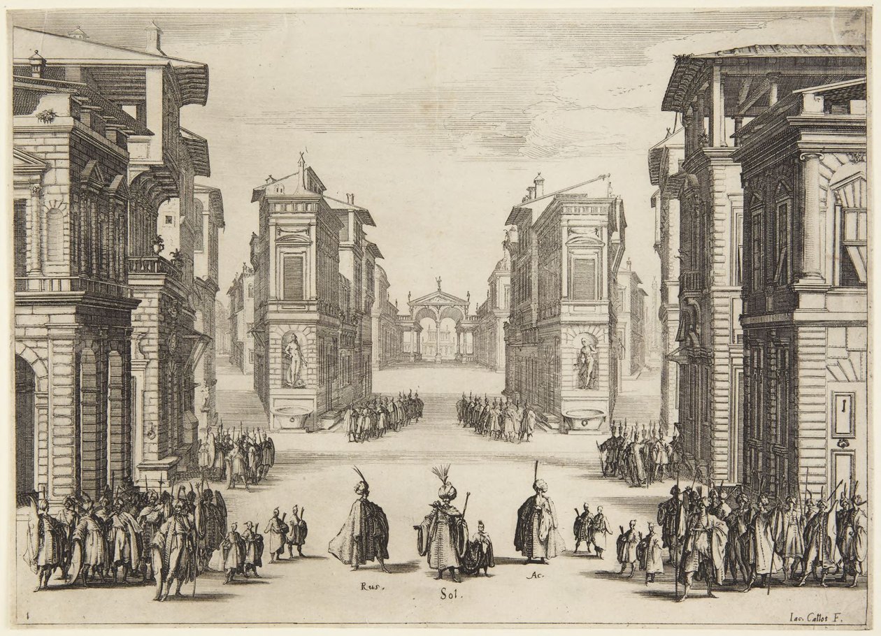 Atto 1, dalla serie Soliman da Jacques Callot