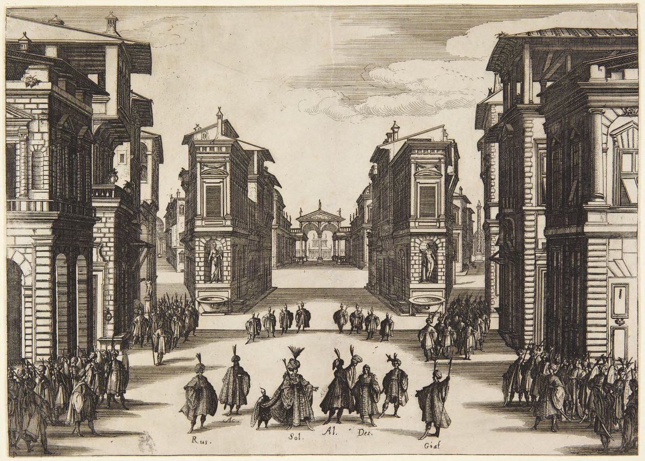Atto 4, dalla serie Soliman da Jacques Callot