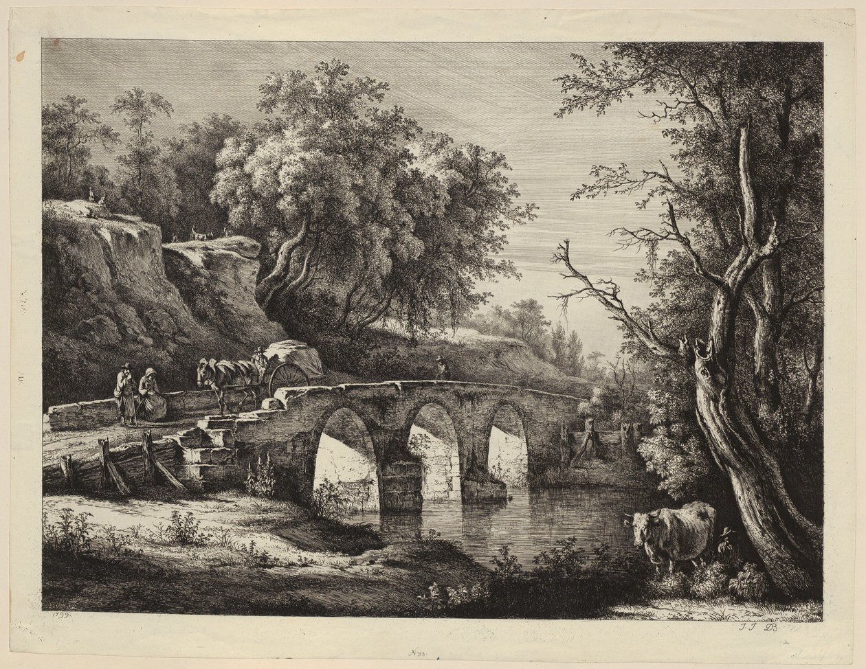 Veduta di Rue Neuve a Nancy da Jacques Callot