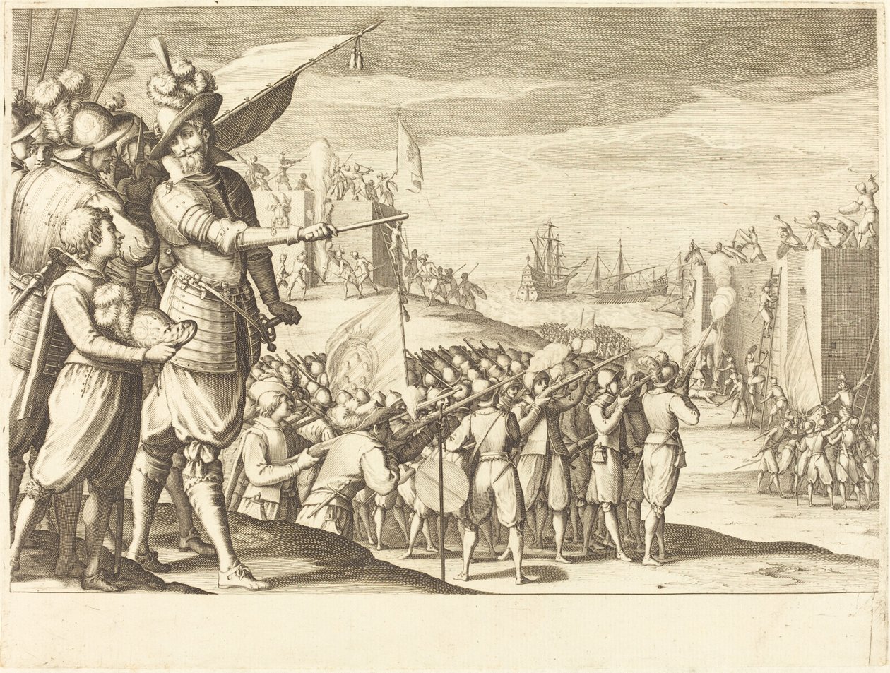 Assalto a Due Fortezze da Jacques Callot