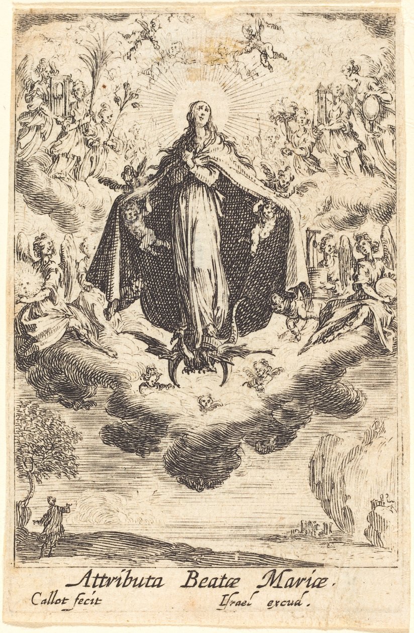 Attributi della Vergine da Jacques Callot