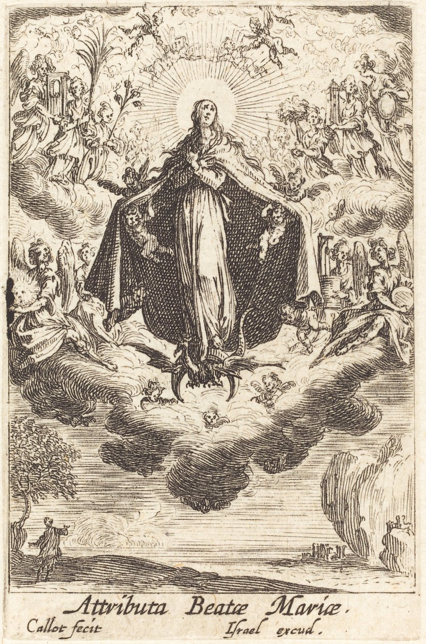 Attributi della Vergine da Jacques Callot