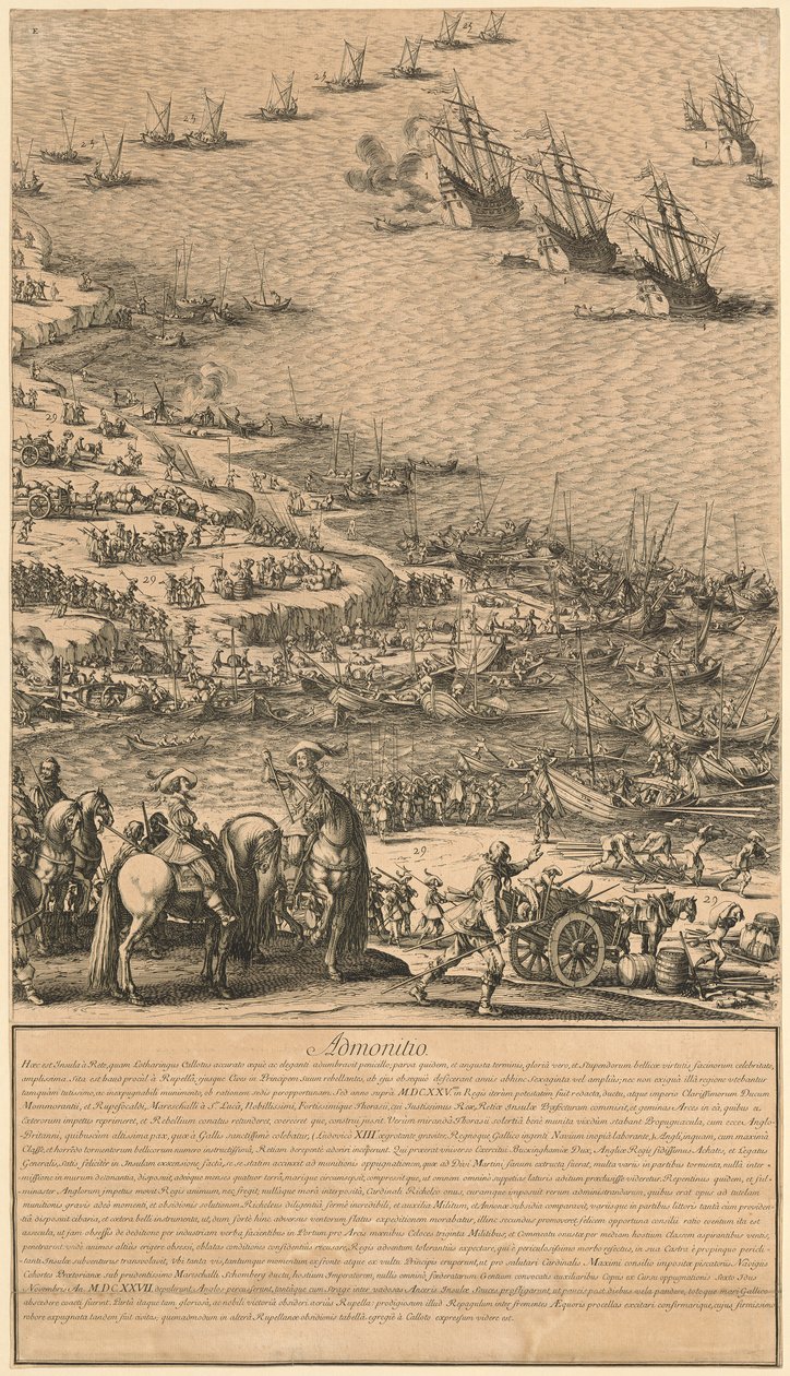 Dettaglio da «Assedio della cittadella di St. Martin sull