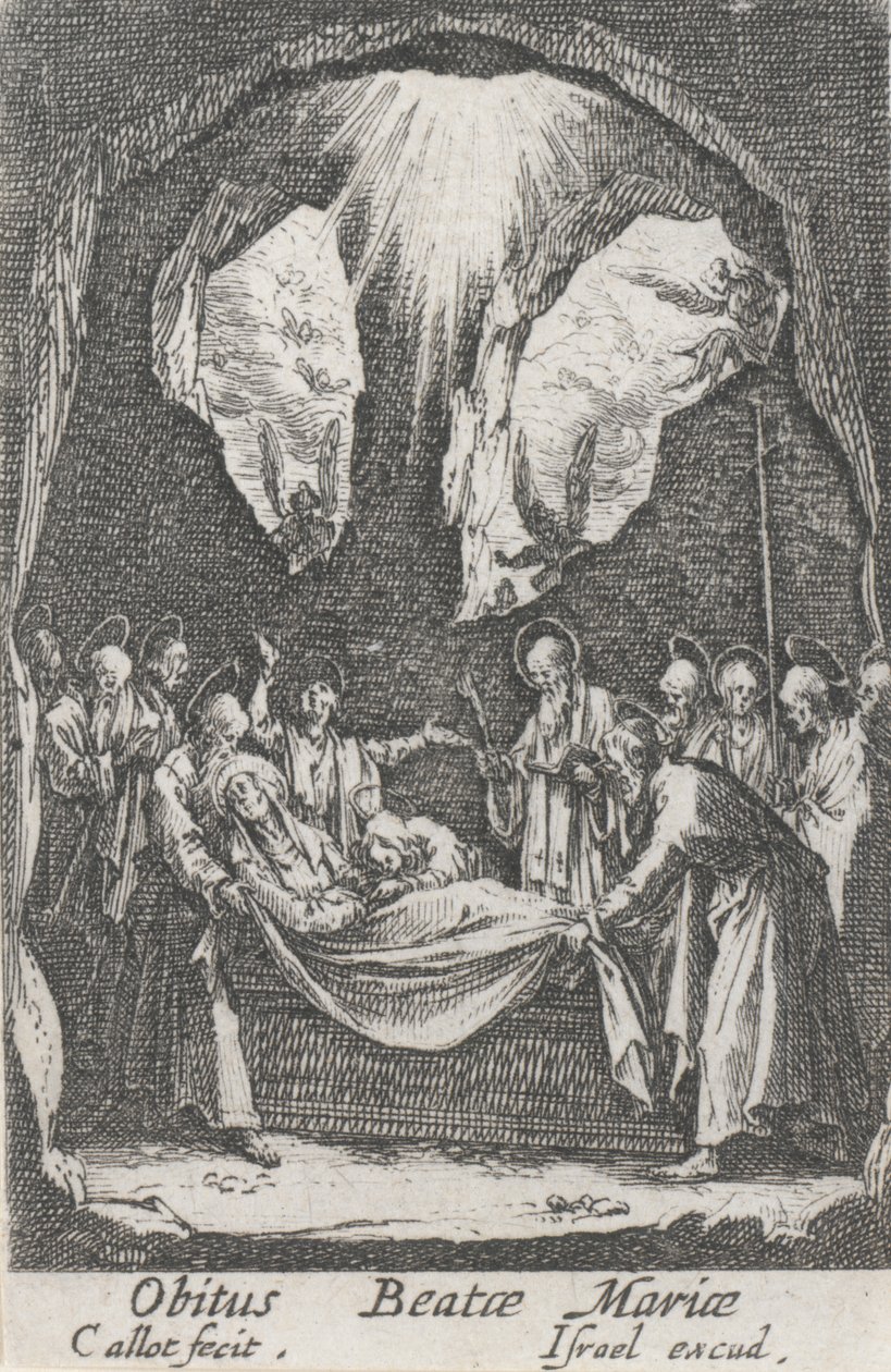 Sepoltura della Vergine, n. 12 da La vita della Vergine da Jacques Callot
