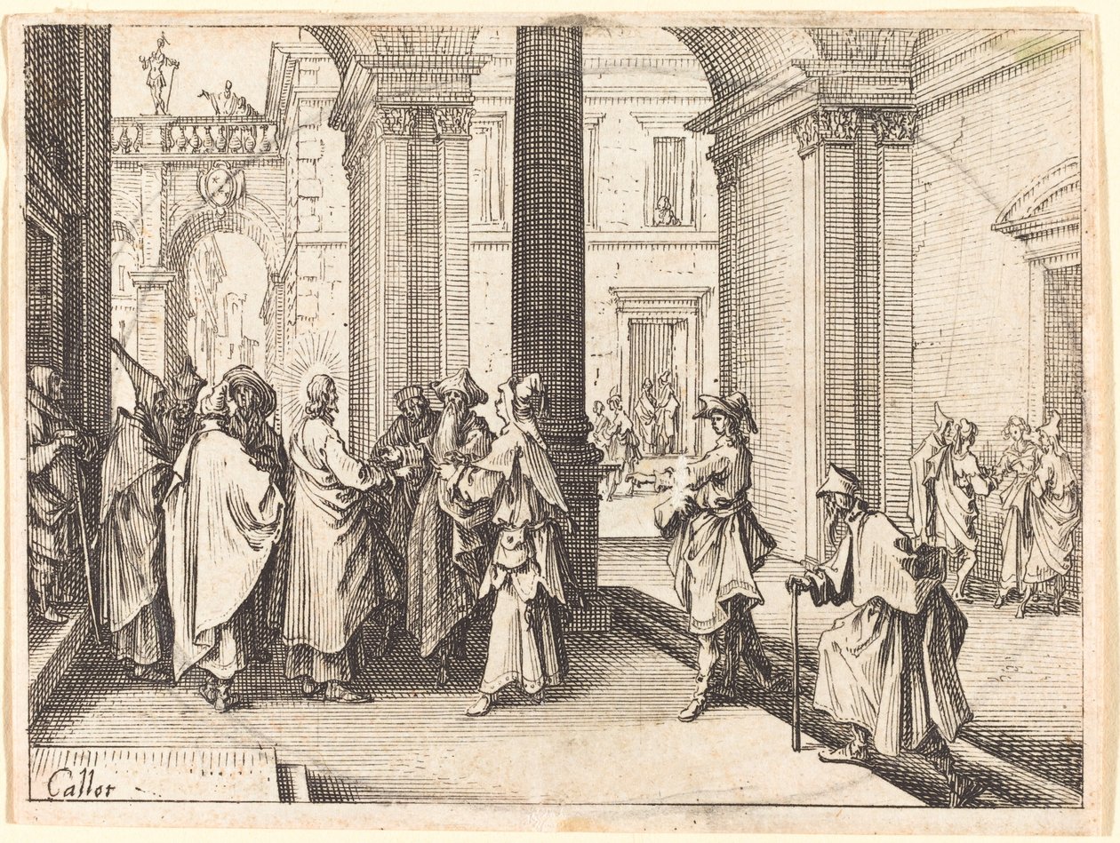 La moneta di Cesare da Jacques Callot