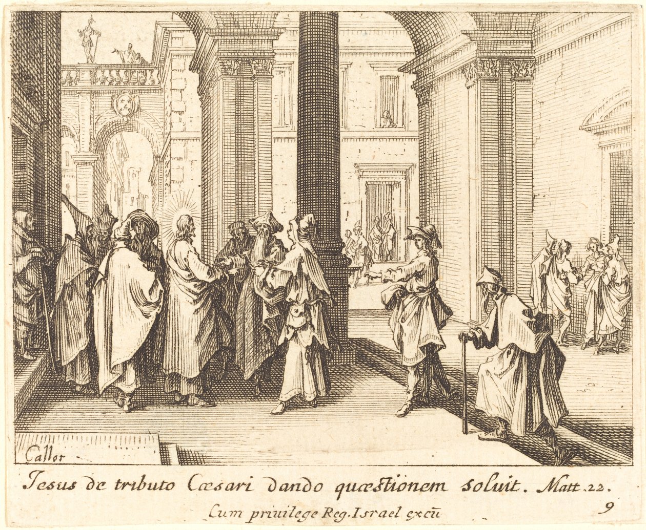 La moneta di Cesare da Jacques Callot