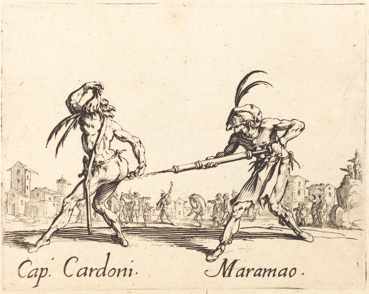 Cap. Cardoni e Maramao da Jacques Callot