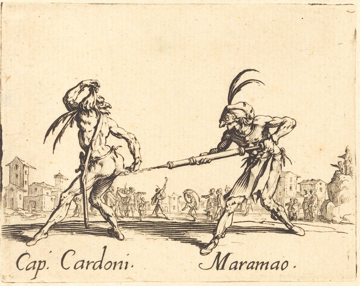 Cap. Cardoni e Maramao da Jacques Callot