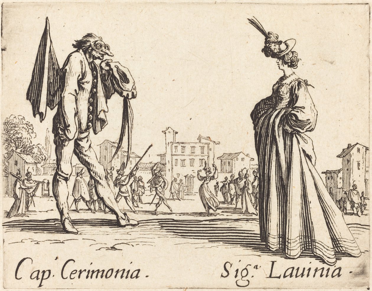 Cap. Cerimonia e Sig.ra Lavinia da Jacques Callot