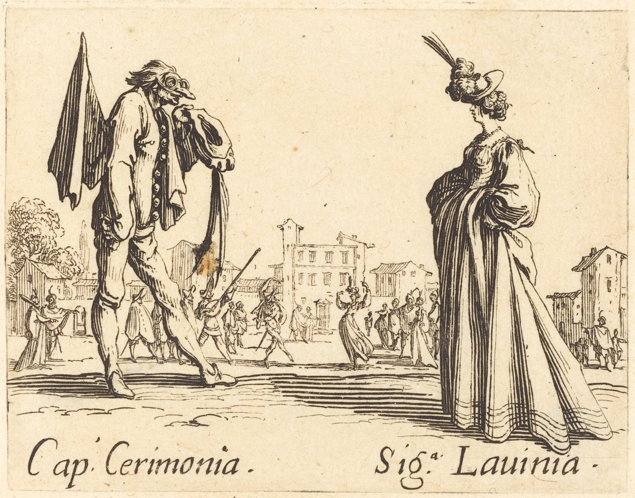 Cap. Cerimonia e Sig.ra Lavinia da Jacques Callot