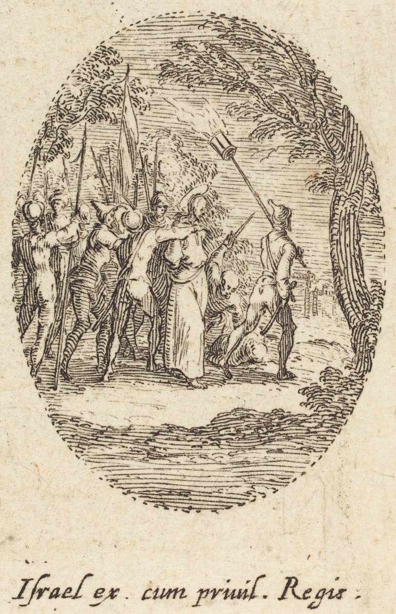 Cristo che porta la croce da Jacques Callot
