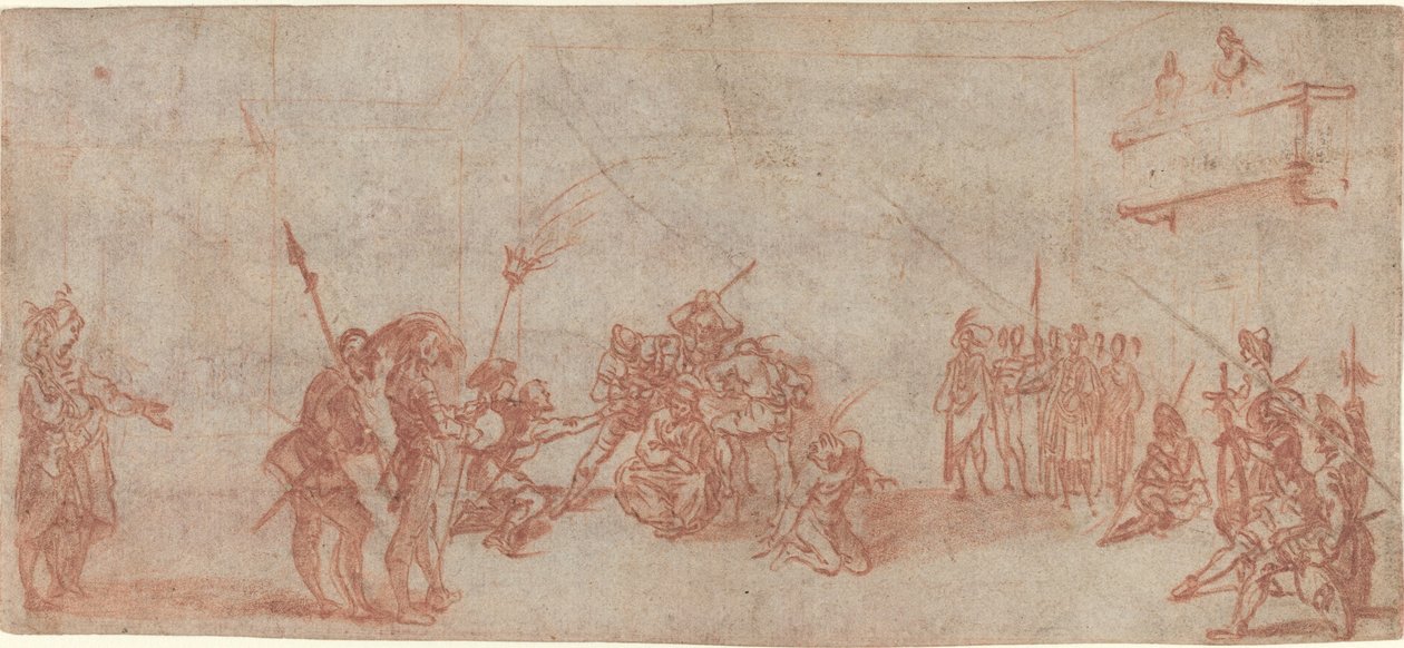 Cristo coronato di spine da Jacques Callot