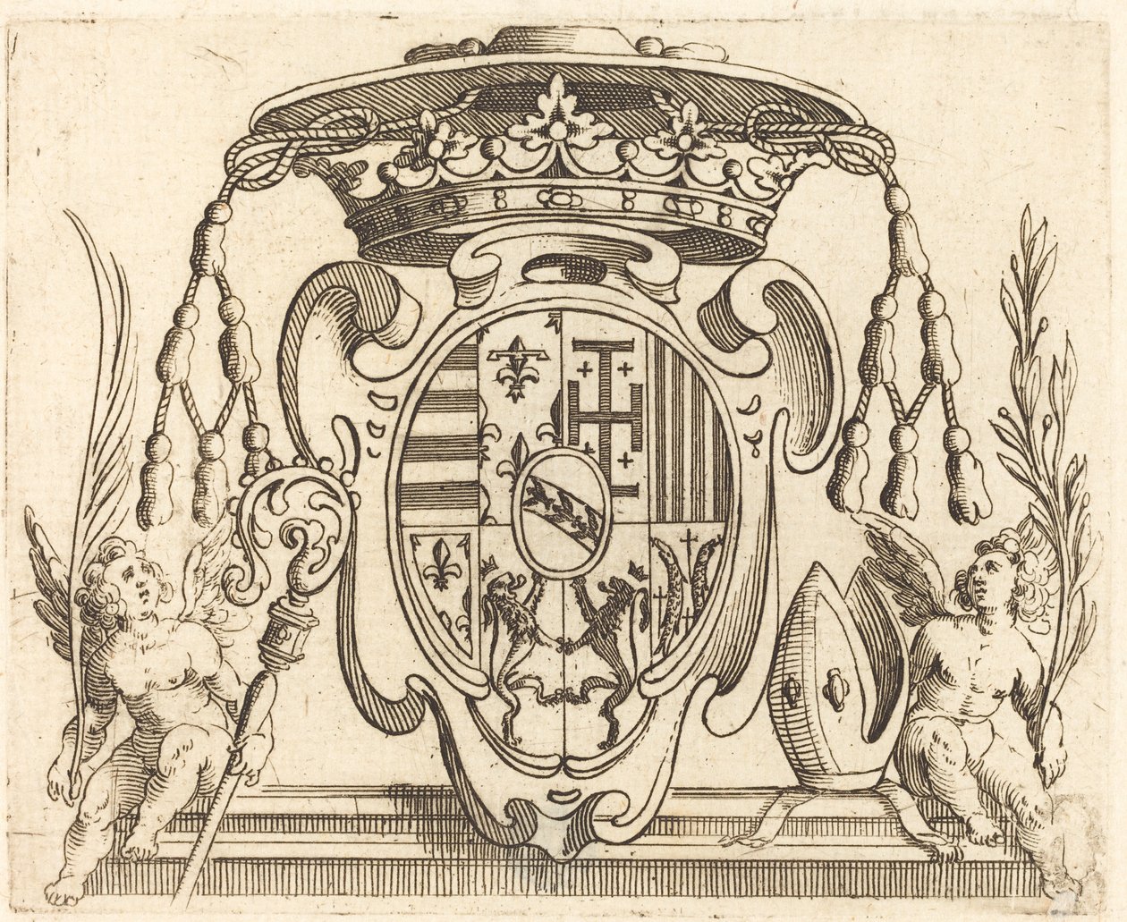 Stemma di Nicolas Francis di Lorena da Jacques Callot