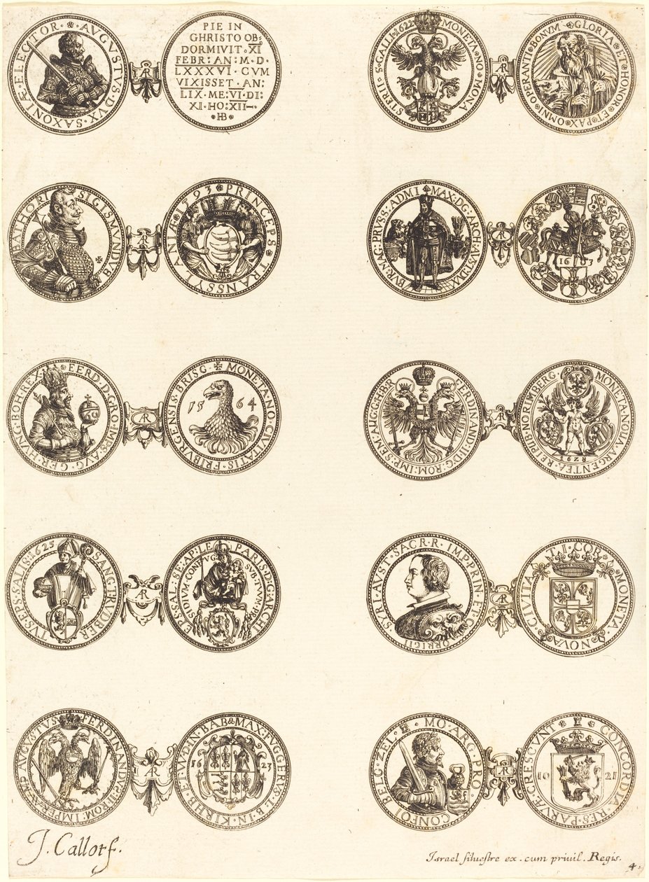 Monete [tavola 4] da Jacques Callot