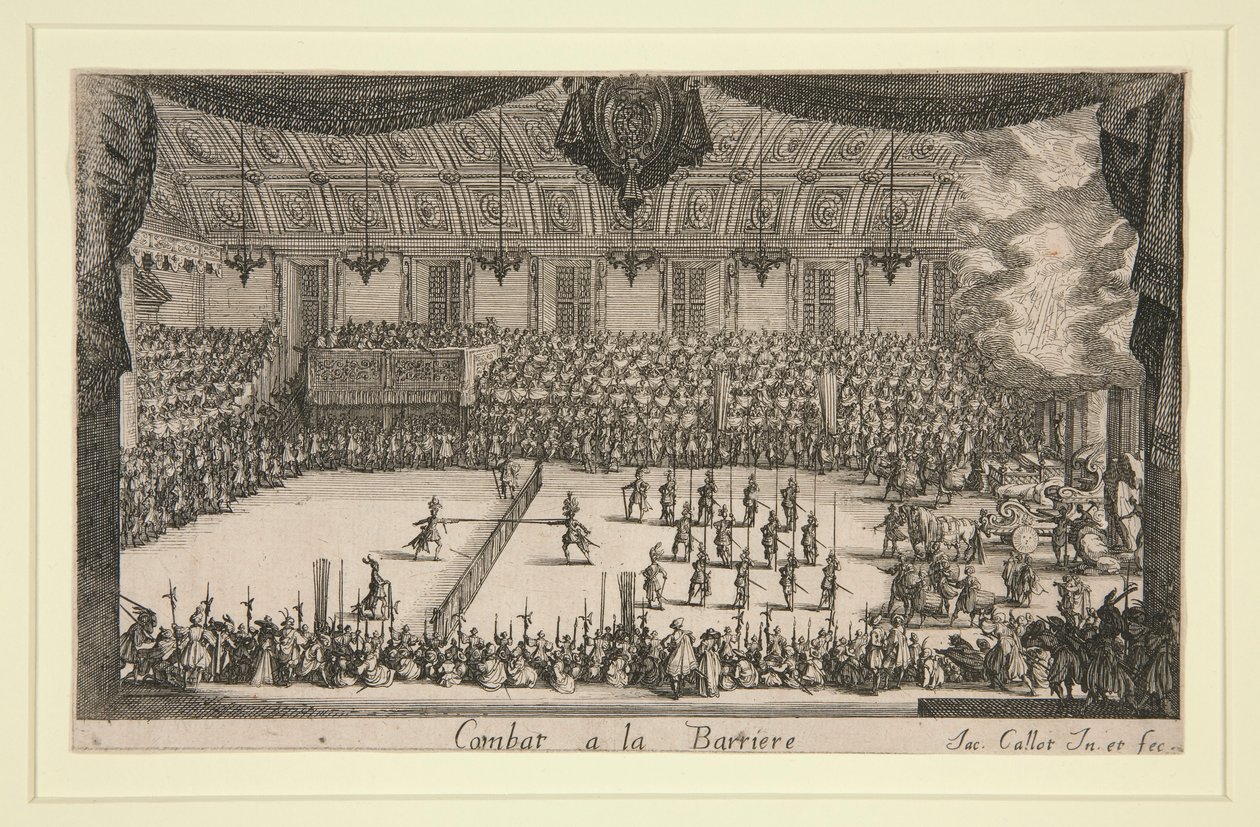 Combattimento alla Barriera da Jacques Callot