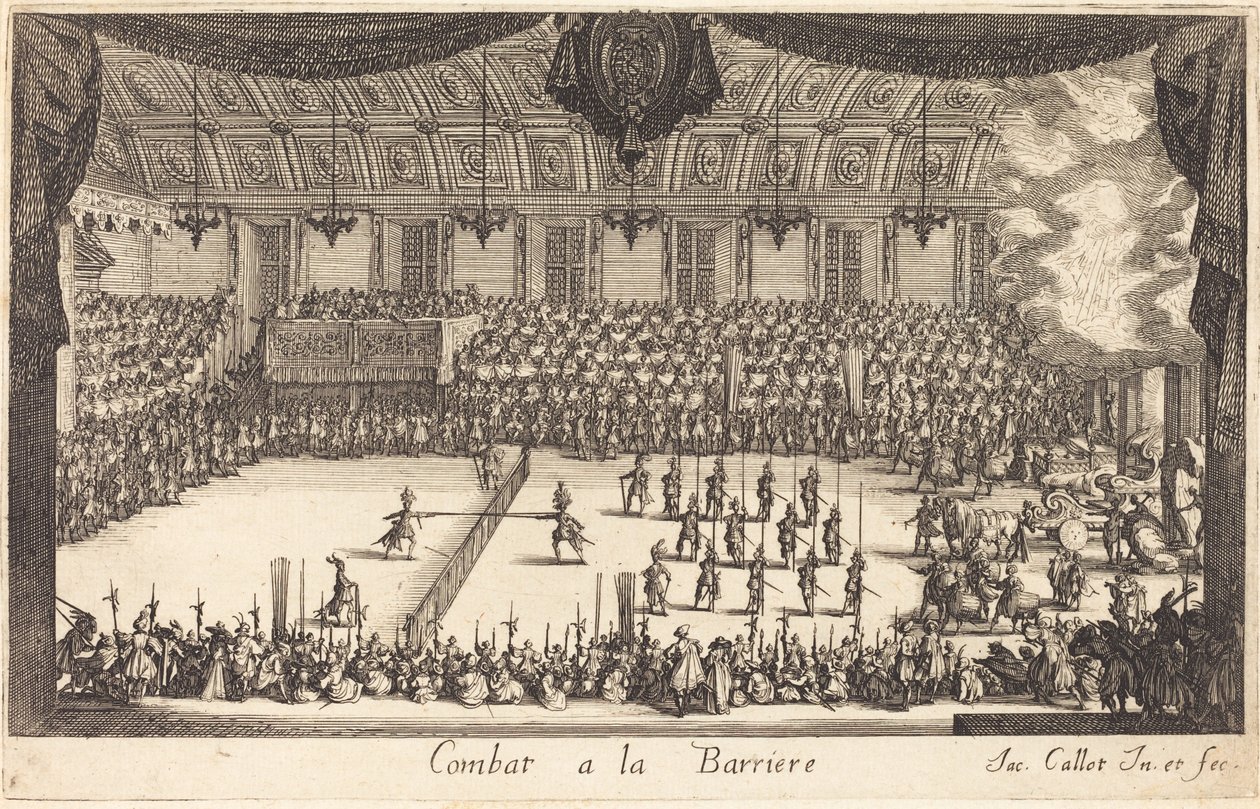 Combattimento alla barriera, 1627 da Jacques Callot