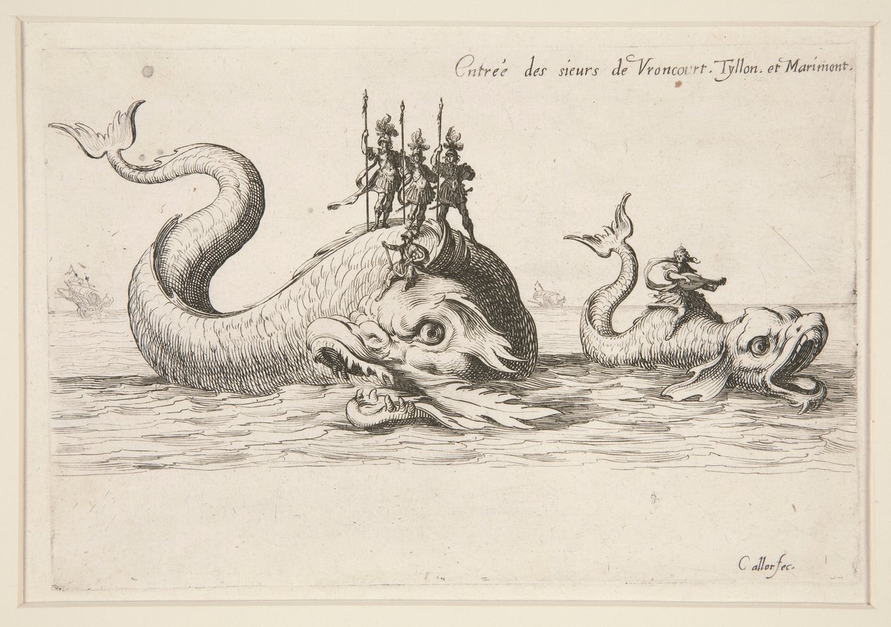 Combattimento alla Barriera, Entrata di MM. de Varncourt, Tyllon e Marimont da Jacques Callot